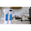 Robinet de cuisine KRAUS Oletto 2-en-1 de style commercial avec poignée rétractable et filtre à eau noir mat avec système de filtration sous-évier Purita-103150485