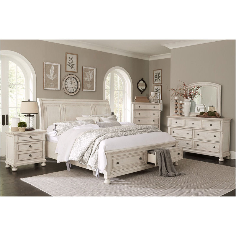 Camiah Piece Bedroom Set, White, King