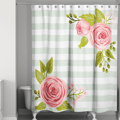 Rideau de douche simple Bartram
