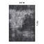 Tapis noir / gris à motif abstrait lavable à la machine Priebe-1653838207