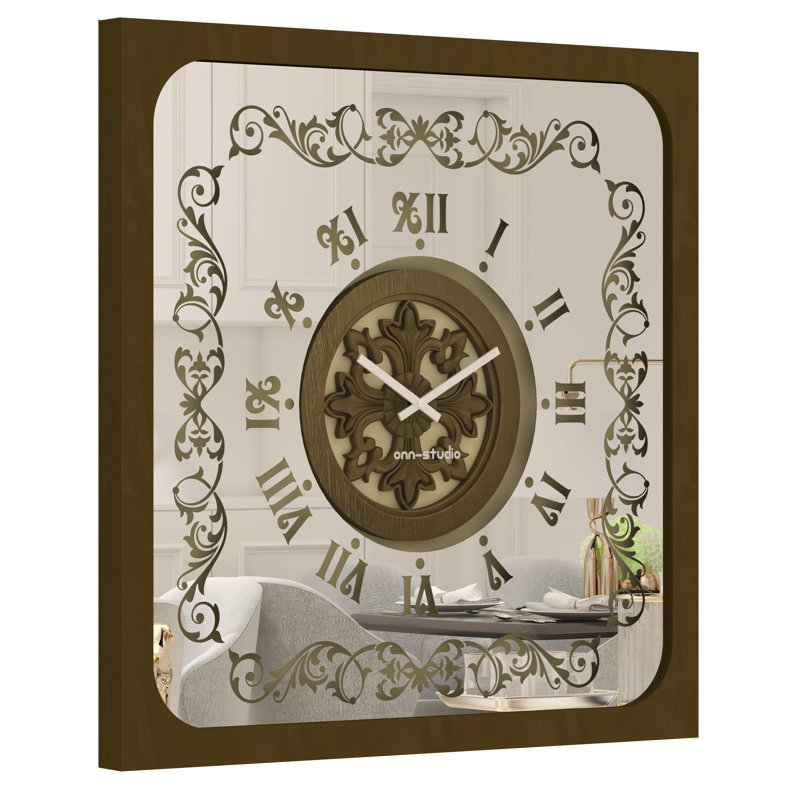 Giovani Manufactured Wood Wall Clock, 60cm H x 60cm W