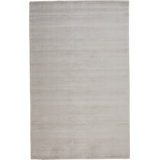 Solid Color Handmade Rectangle 2' x 3' Viscose Area Rug in Gray