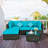 Eckfried 4 - Person Patio Conversation Set with Cushions-495083037