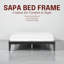 Structure de lit en bois massif NTC Sapa - Menuiserie japonaise minimaliste, pas de sommier tapissier, lattes silencieuses, assemblage facile-1995326086-1995326087