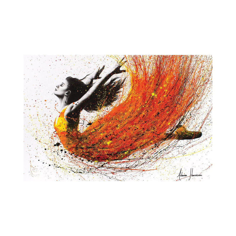 Night Fire Dance by Ashvin Harrison - Print on Canvas, 20.32cm H x 30.48cm W x 1.91cm D, Wrapped Canvas