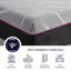Matelas en mousse viscoélastique imprégnée de gel rafraîchissant 11 pouces Renew-1696622981