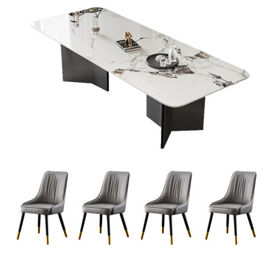 Combinaison de chaise de table haut de gamme légère et luxueuse
