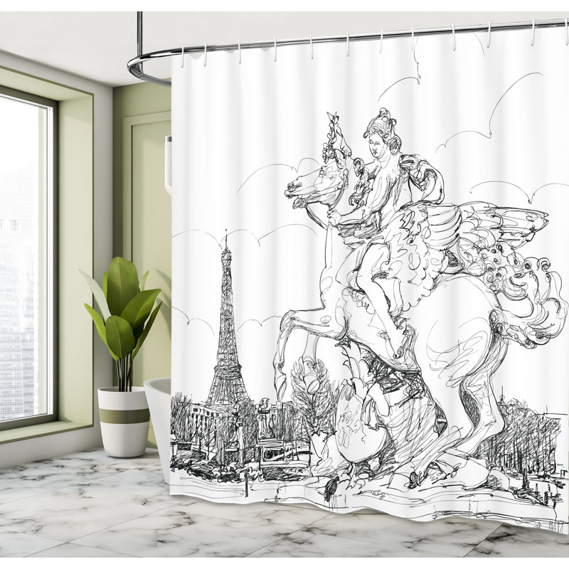 Rideau de douche Ambesonne, H 70 po x l 69 po
