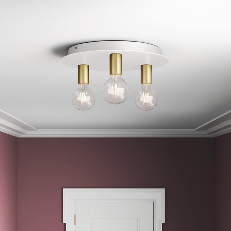 Jada Flush Mount, White