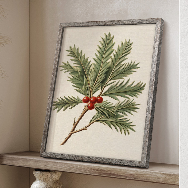 Christmas Holiday Art -Series 2-CCLXIII Framed Print - Solid Wood, 11" H x 9" W