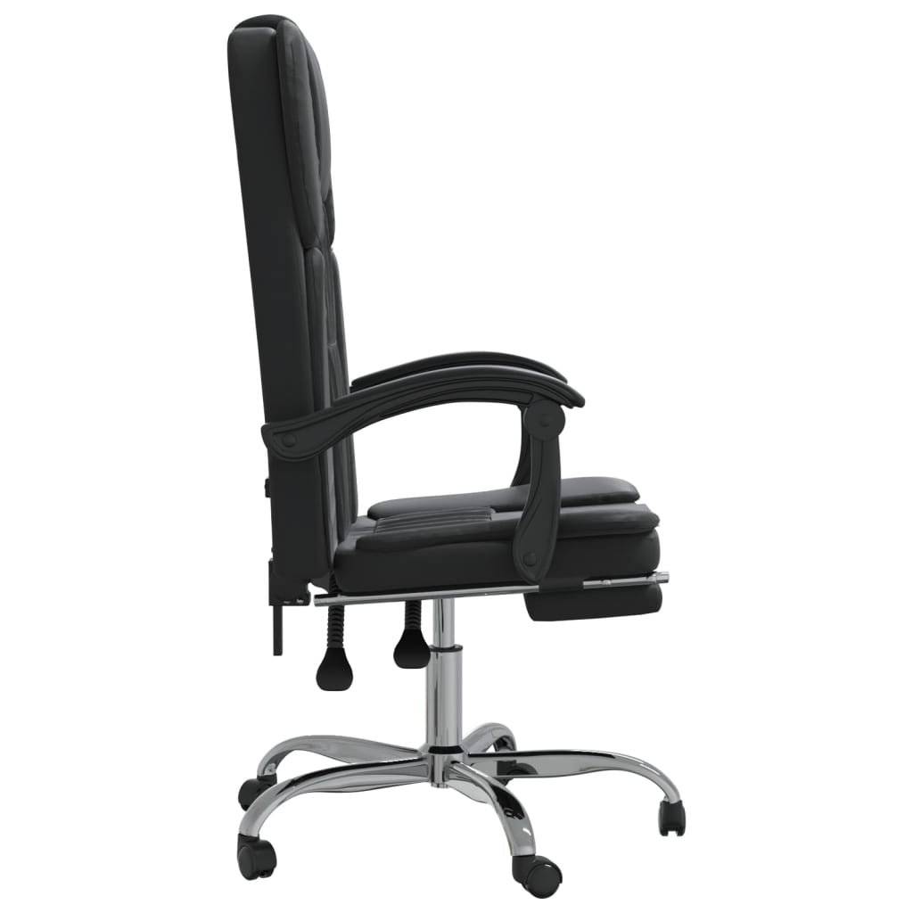Latitude Run® Reclining Office Chair Faux Leather Swivel Chair