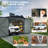 Outdoor Storage Shed, Metal Garage Shed Backyard Utility Tool House Building With 2 Doors And 4 Vents For Car,Truck,Bike, Garbage Can,Tool,Lawnmower-112433163-112433167