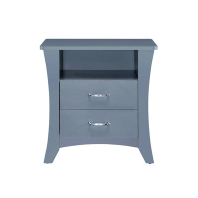 Gray Finish nightstand