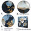 «White and Blue Buttercups Minimalisme IV», reproduction d'art sur toile-95879663-95879665