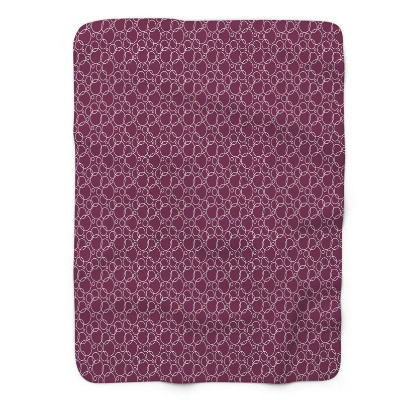 Couverture sherpa rose 1 pièce, L 50 po x L 60 po
