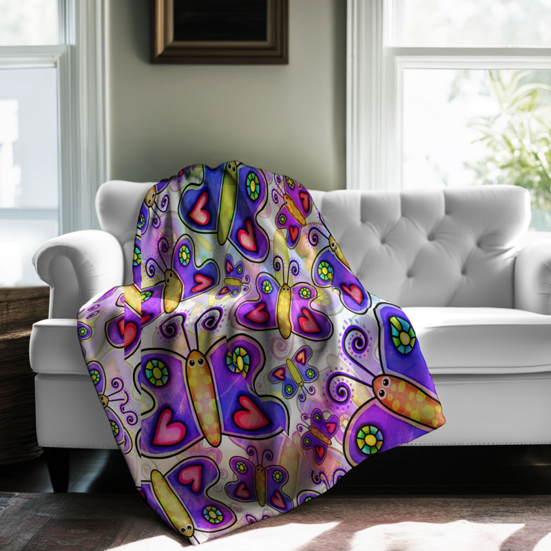 Machine Woven Throw Blanket, 50" W x 60" L