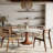 Round Stone Top With 360° Circular Rotating Lazy Susan Solid Wood Base Dining Table For 6-10-929940168-929940169-929940172