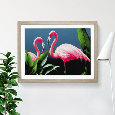 Attractive Flamingos - Framed Print