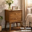 Table de chevet 2 tiroirs Mid-Century-1005597600