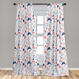 Pirates Semi-Sheer Rod Pocket Curtain Panels