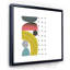 Collage d'art abstrait géométrique coloré I - peinture sur toile-59284105-59366082