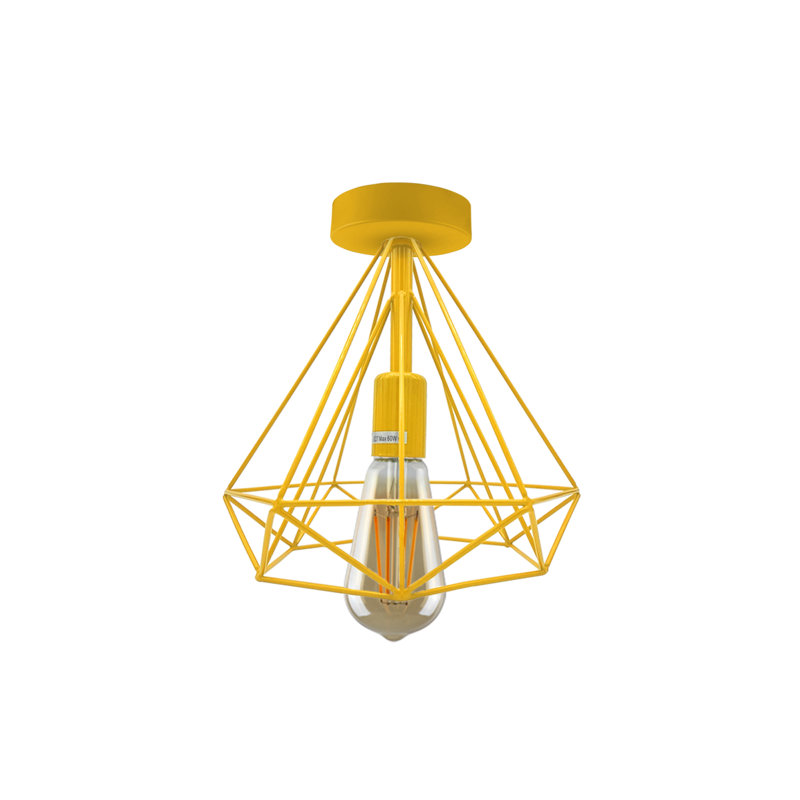 Akim Flush Mount, Yellow