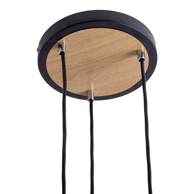 Glenda 3 - Light Black Teardrop Pendant