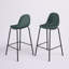 Tabouret de bar en velours Lazio avec pieds en fer-1985942148-1882502422