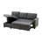 Yosef Upholstered L-Shaped Sectional Reversible-704676660