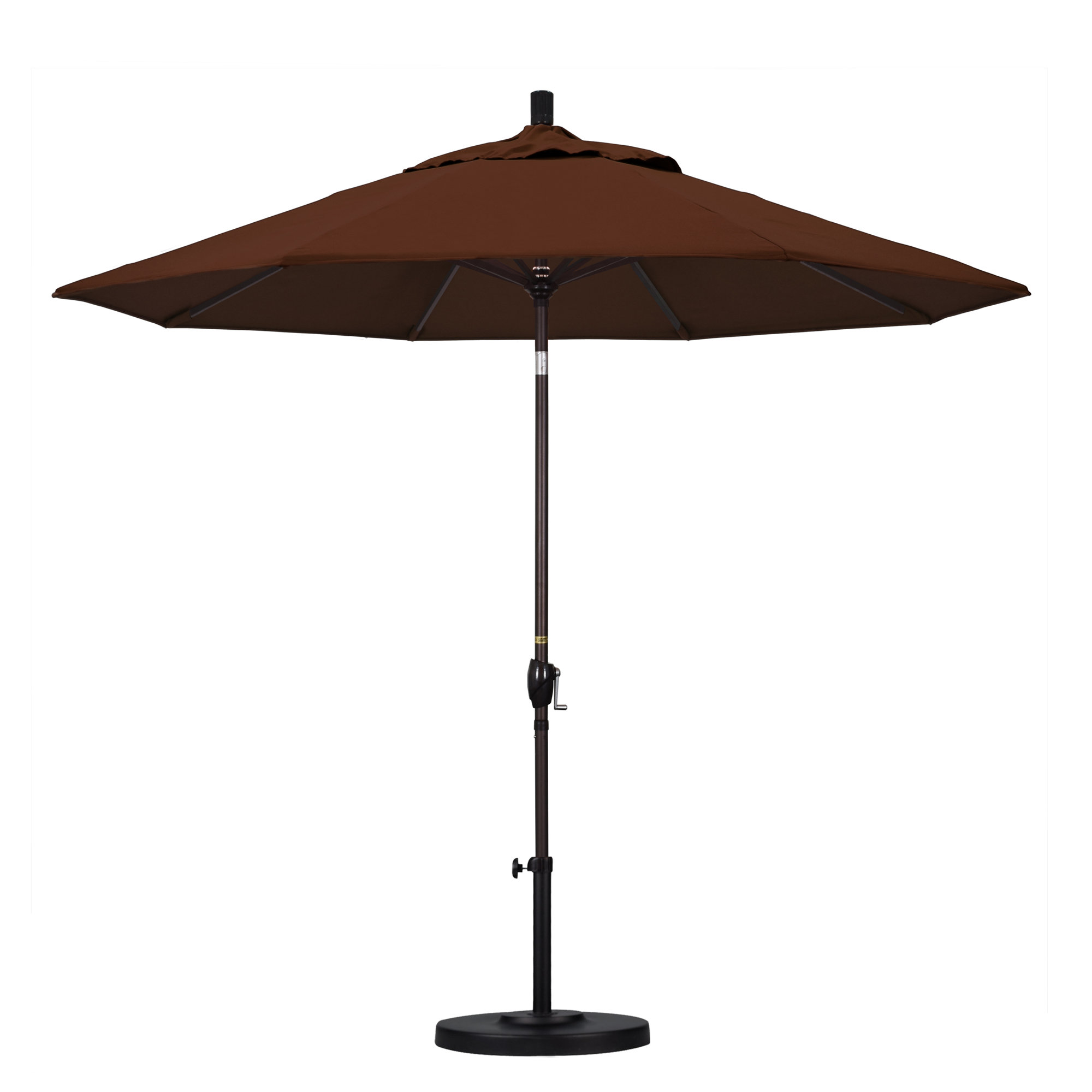 Iuka 108'' Outdoor Umbrella, Canvas Bay Brown Sunbrella® Canvas, 225