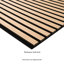 Panneau mural acoustique beige chaud 24 po x 48 po SereniSlats, panneau isolant à lattes de bois cannelées 3D-125372151
