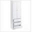 Grande armoire de rangement avec trois tiroirs pour la salle de bain / bureau, organisateur durable et peu encombrant