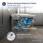 Toilette à bidet intelligente allongée avec siège chauffant Tucson, chasse automatique, chasse siphonique puissante, lavage de bidet, sécheuse à air chaud, veilleuse, télécommande incluse (sans couvercle à ouverture automatique)