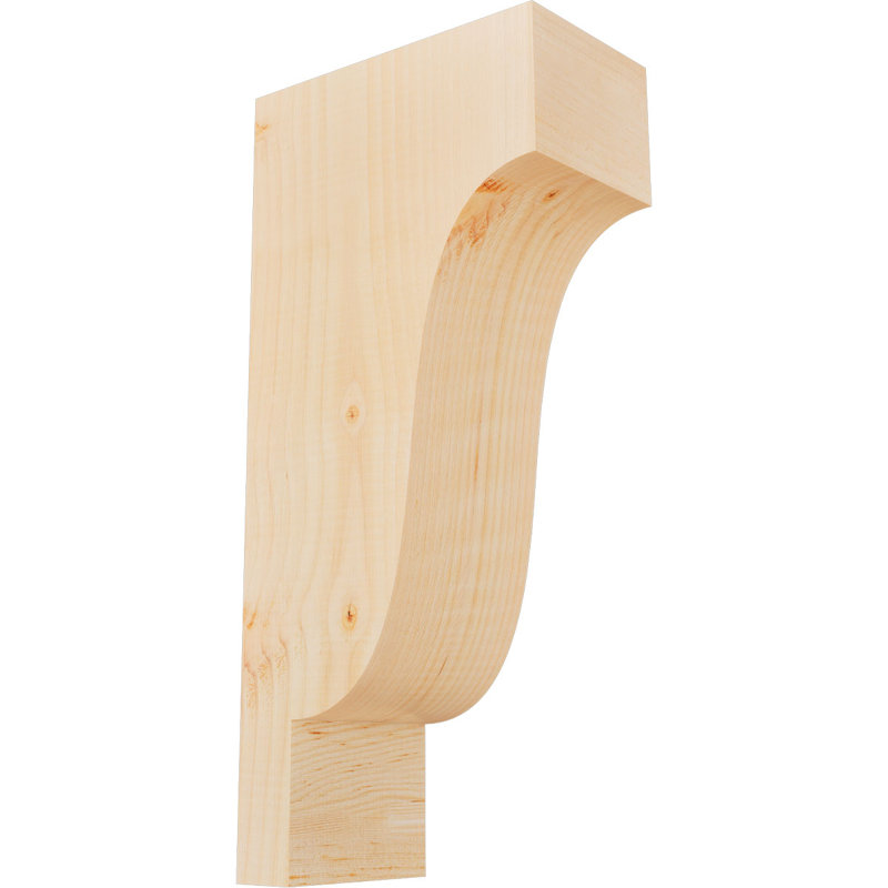 Newport Corbel, H 22 po x l 5,5 po x P 10 po, Sapin de Douglas, Lisse