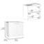 Évier autoportant, armoire à deux portes, deux tablettes, blanc / gris clair-341828504