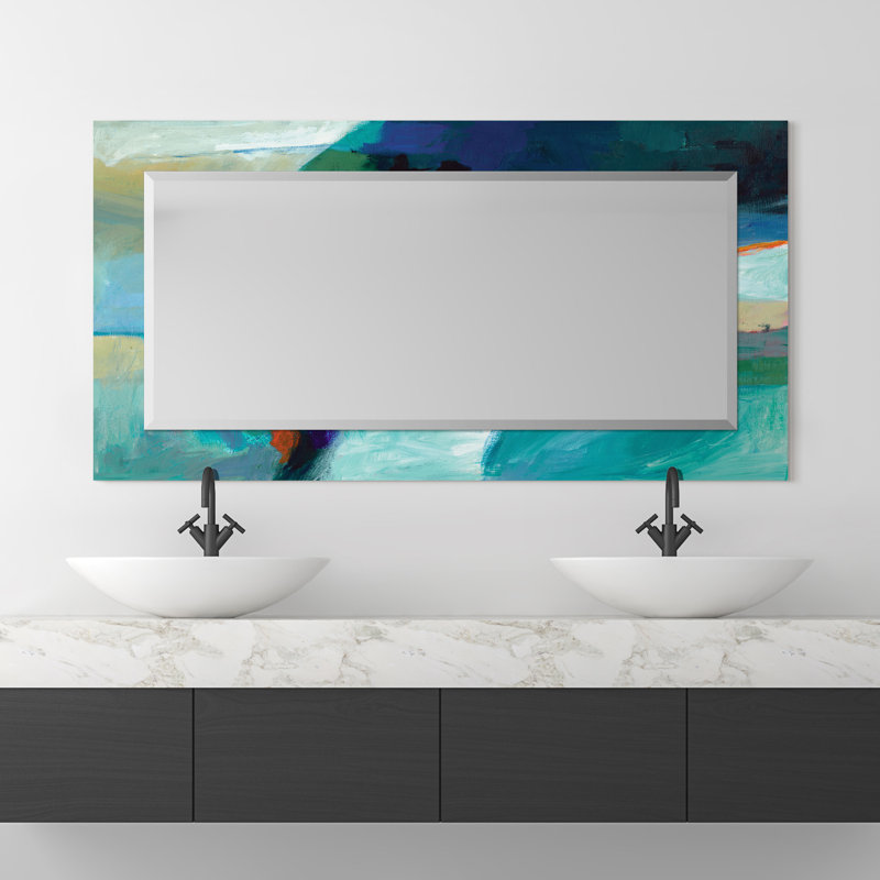 Emillie Glass Rectangle Mirror, 54" x 28"