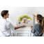Wall Mounted cork board with print wall art notice boards home office bulletin board ideas Family tree