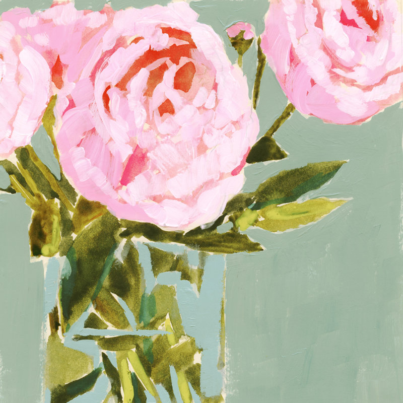 Pony pivoines III, H 12 po x l 12 po
