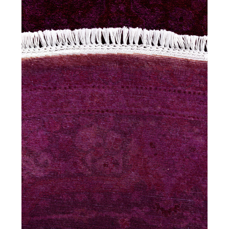 Overdyed One-of-a-Kind 6' 1" x 6' 1" Hand Knotted Area Rug