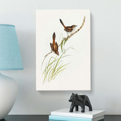 Wrens by Elizabeth Gould - Wrapped Canvas