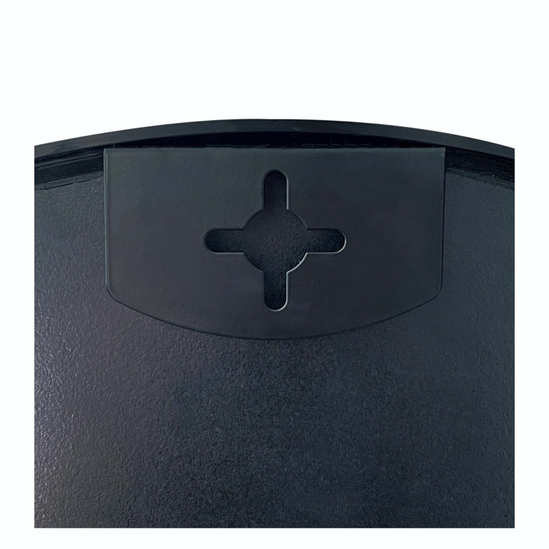 Miroir d'appoint Rauch, 28" x 20", Noir, Ovale