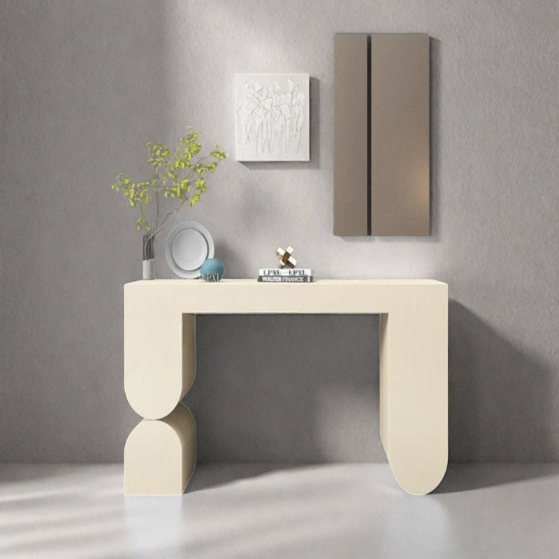 Console moderne minimaliste, H 35,43 po x l 47,24 po x P 15,75 po, Kaki
