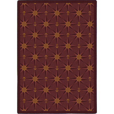 Whimsy Mariner's Tale Anchor Wine Area Rug