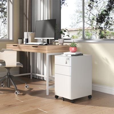 Classeur mobile compact - Sécurité verrouillable - Tout en acier - Pour le bureau / la maison