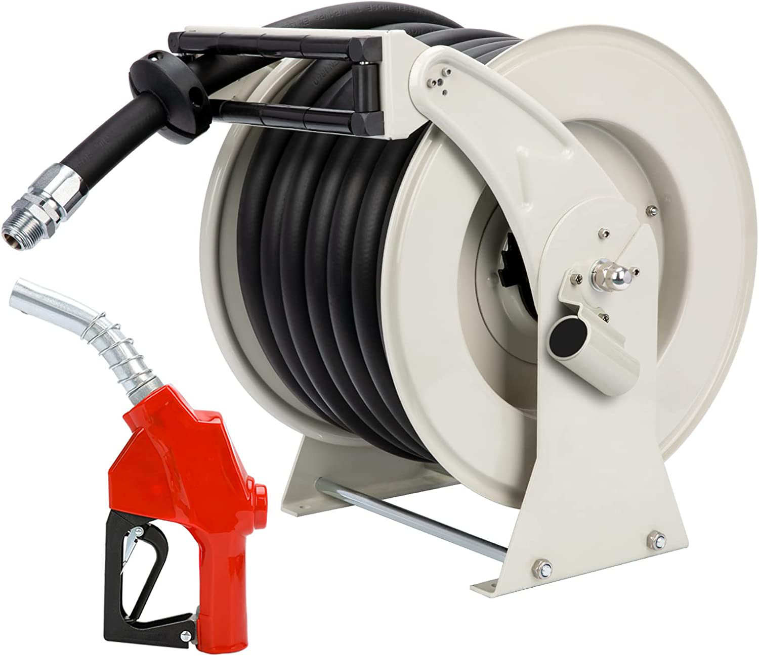 Domccy Steel Stand Hose Reel Finish: Silver