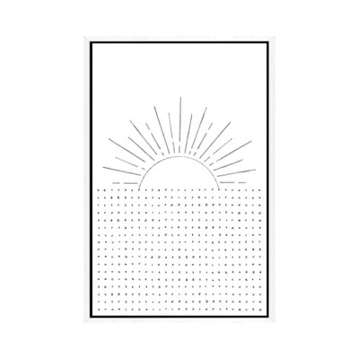 Line Art Sunset - Print on Canvas