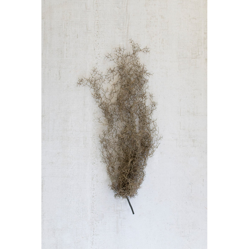  Mousse artificielle grise pour la décoration intérieure - Remplisseur de plantes artificielles pour pots et pots à fleurs, 24 po (ensemble de 6)