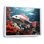 Reproduction sur toile monochrome de poissons rouges et gris II