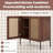 Kitchen Sideboard With 2 Rattan Doors And Adjustable Shelf-1952486988