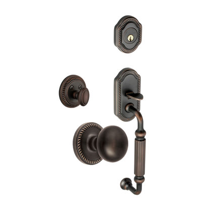 Newport Handle with Knob and Deadbolt and Rosette